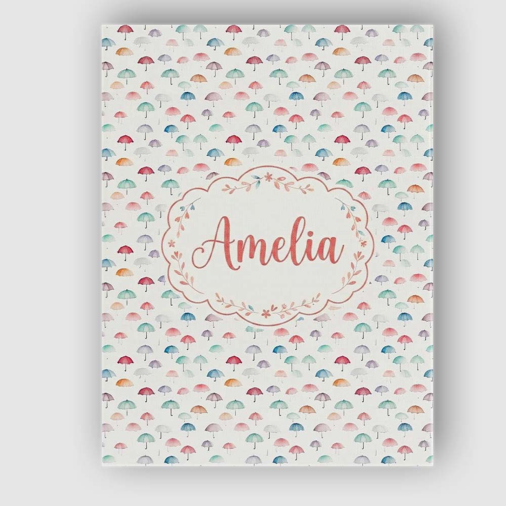 Personalised Name Delicate Pastel Mini Custom Modern Room Accent Elegant Feature Canvas Wall Art Print Decor Picture Ready to Hang