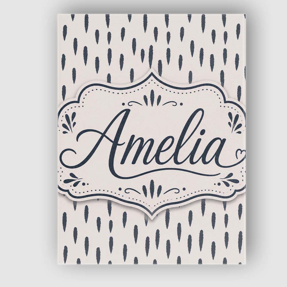 Personalised Name Neutral Abstract Brush Custom Unique Gift Idea Elegant Feature Canvas Wall Art Print Decor Picture Ready to Hang