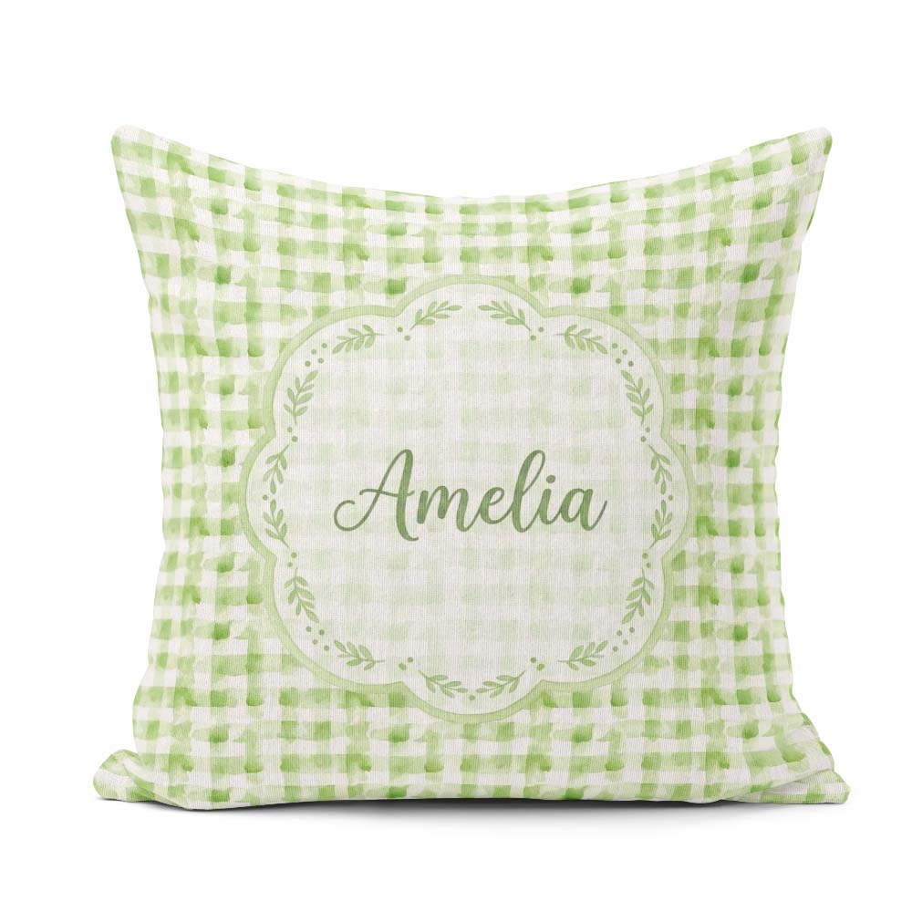 Custom Name Soft Blush and Beige Swirl Abstract Seamless Pattern Square Filled Cushion Throw Pillow Sofa Bed Home Decor Zip Washable UK Made