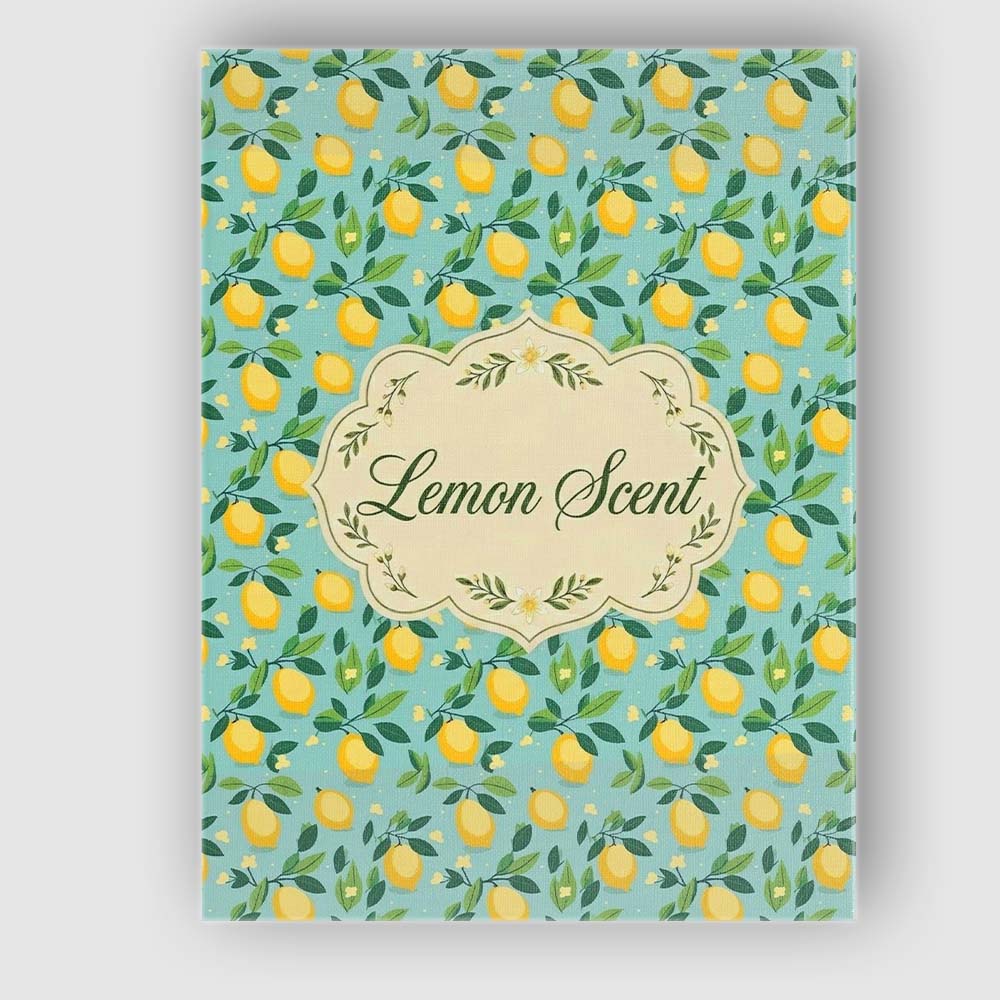 Personalised Name Minimal Lemon Branch Custom Modern Room Accent Elegant Feature Canvas Wall Art Print Decor Picture Ready to Hang