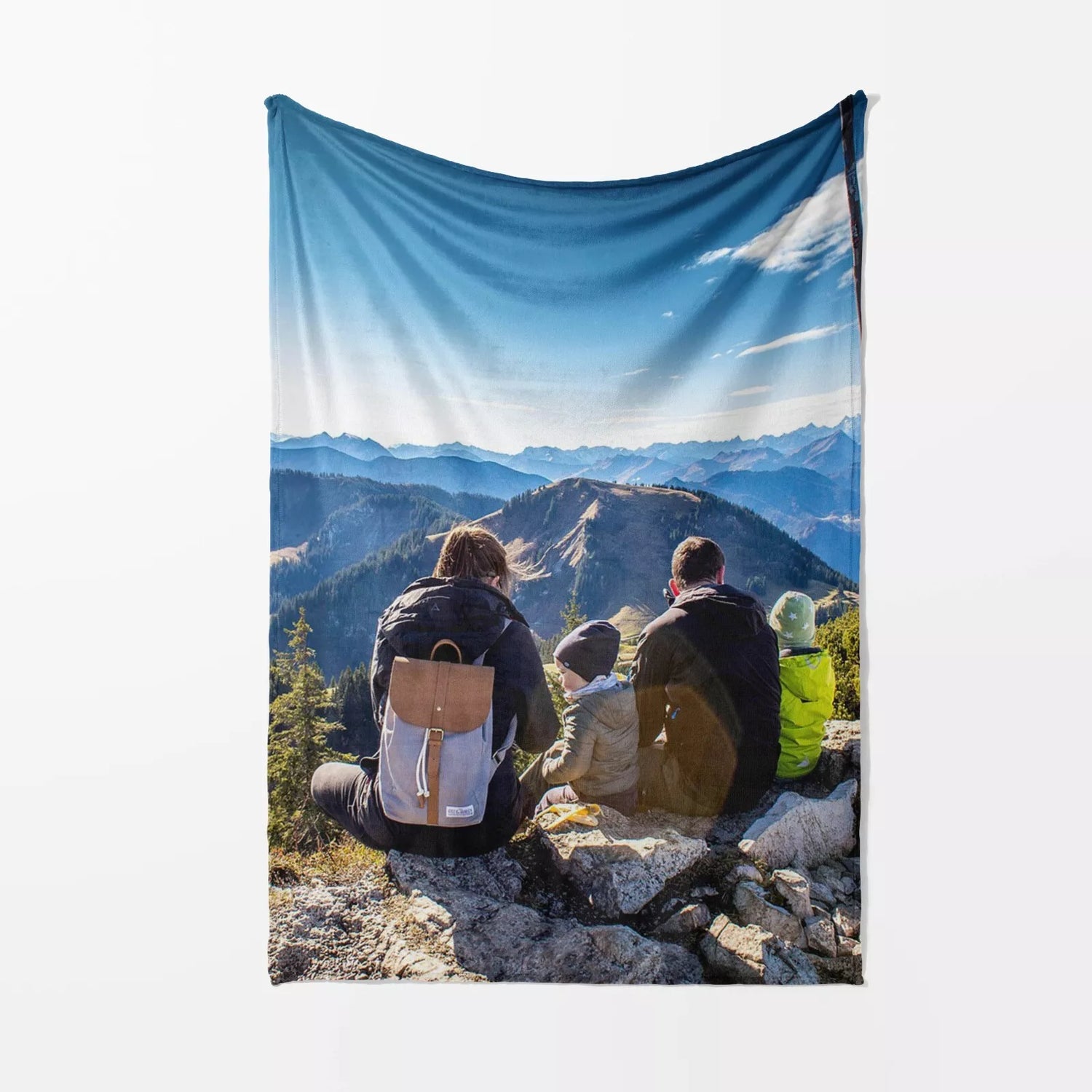 Upload Your Own 1 Photo Custom Made Text Soft Warm Fleece Mink Blanket