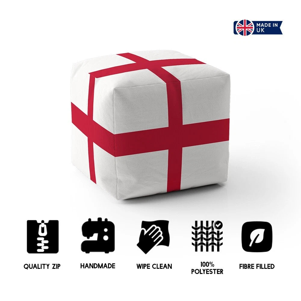 England Flag Pouffee