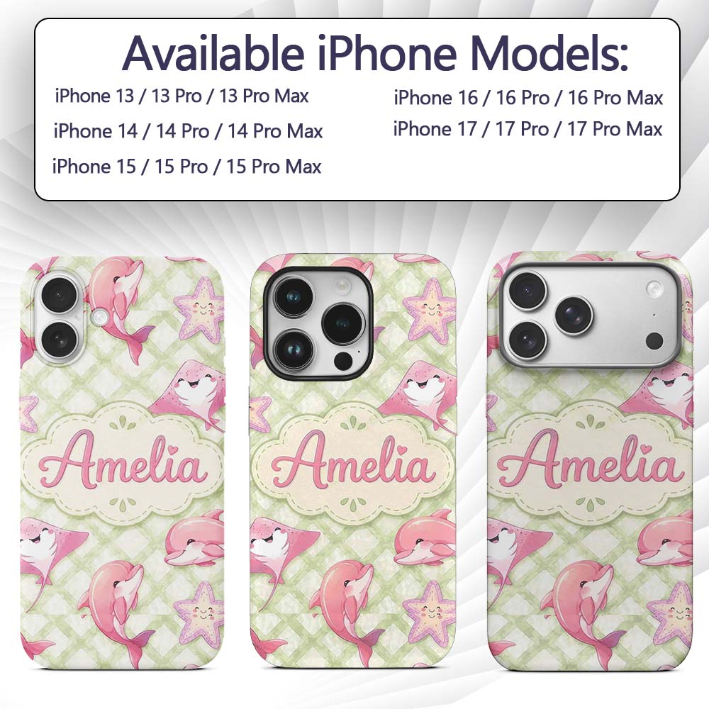 Abstract Green Watercolor Diamond Lattice Soft Custom Name Protective Phone Case Mobile Cover Durable Everyday Smartphone Shock Resistant