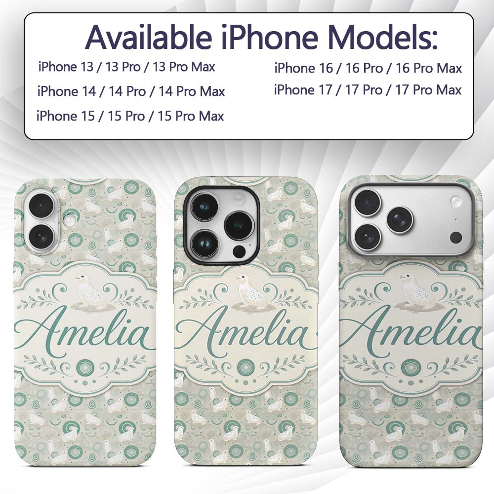 Cute Seal and Coral Watercolour Pastel Ocean Custom Name Protective Phone Case Mobile Cover Durable Everyday Smartphone Shock Resistant
