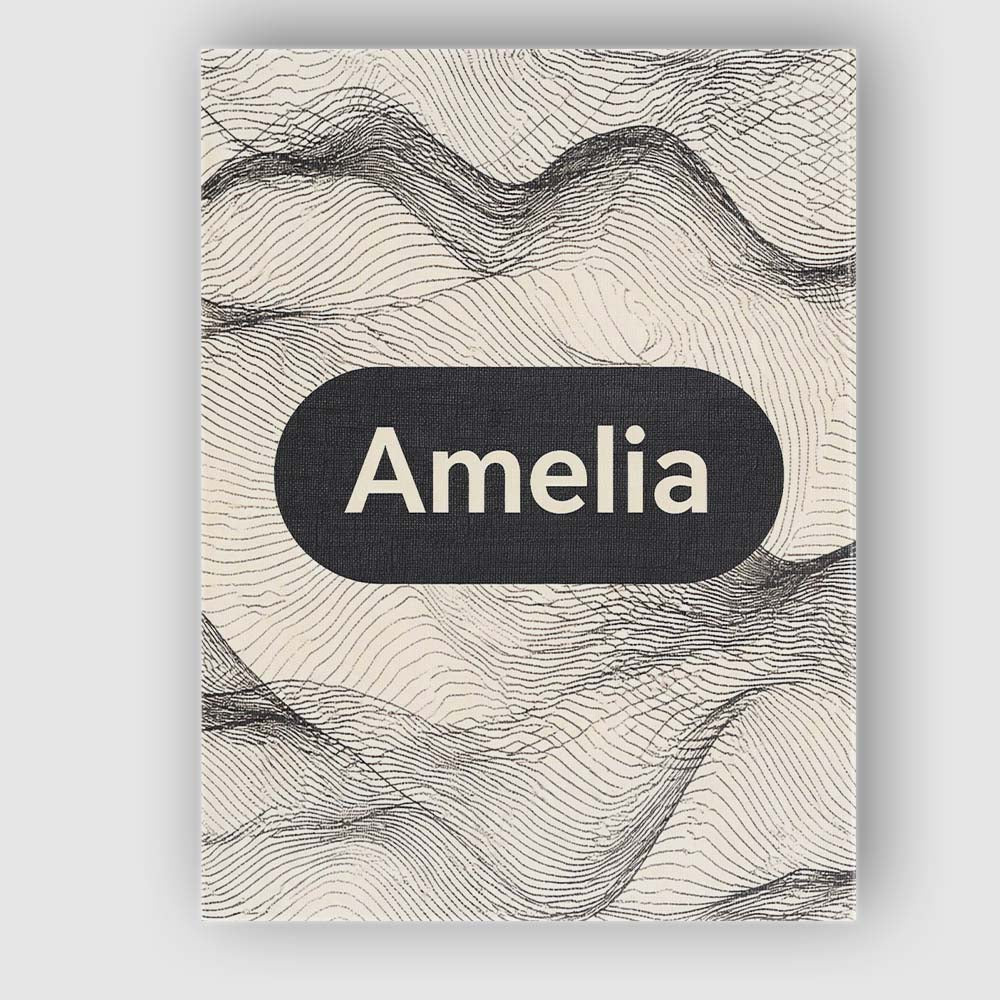 Personalised Name Minimal Botanical Silhouettes Black Cream Leaf Custom Interior Canvas Wall Art Print Decor Picture Ready to Hang