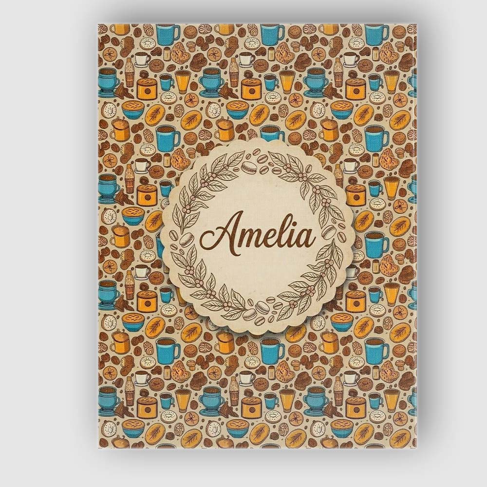 Personalised Name Bakery Coffee and Pastries Custom Bespoke Contemporary Display Canvas Wall Art Print Decor Picture Ready to Hang