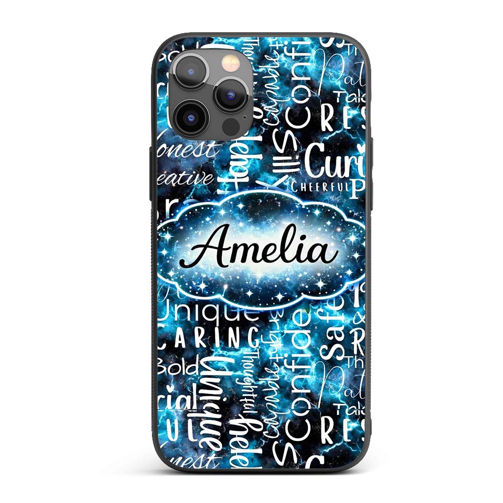 Splatter Paint Typography Multicolour Black Motivational Custom Name Protective Phone Case Mobile Cover Durable Smartphone Shock Resistant