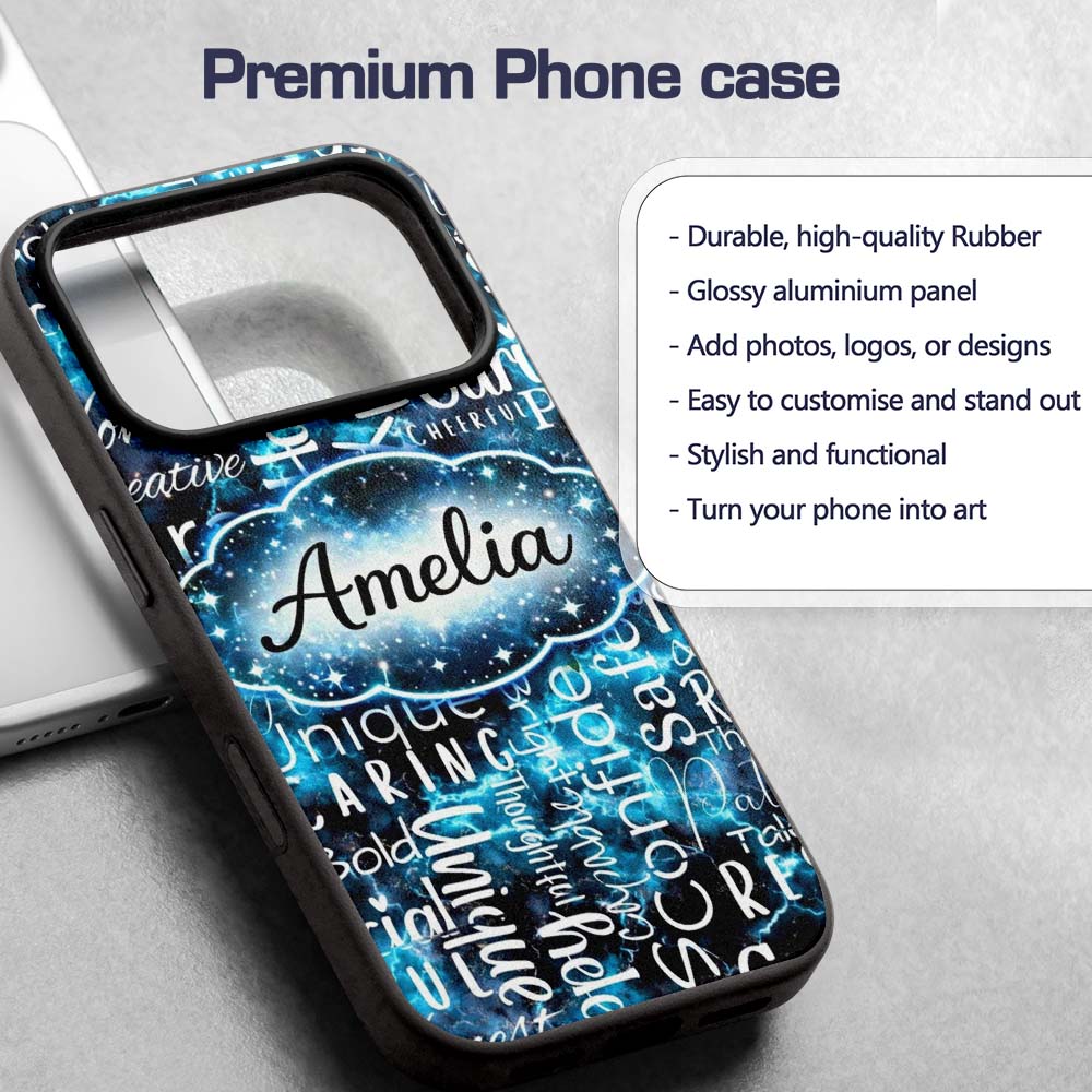 Splatter Paint Typography Multicolour Black Motivational Custom Name Protective Phone Case Mobile Cover Durable Smartphone Shock Resistant