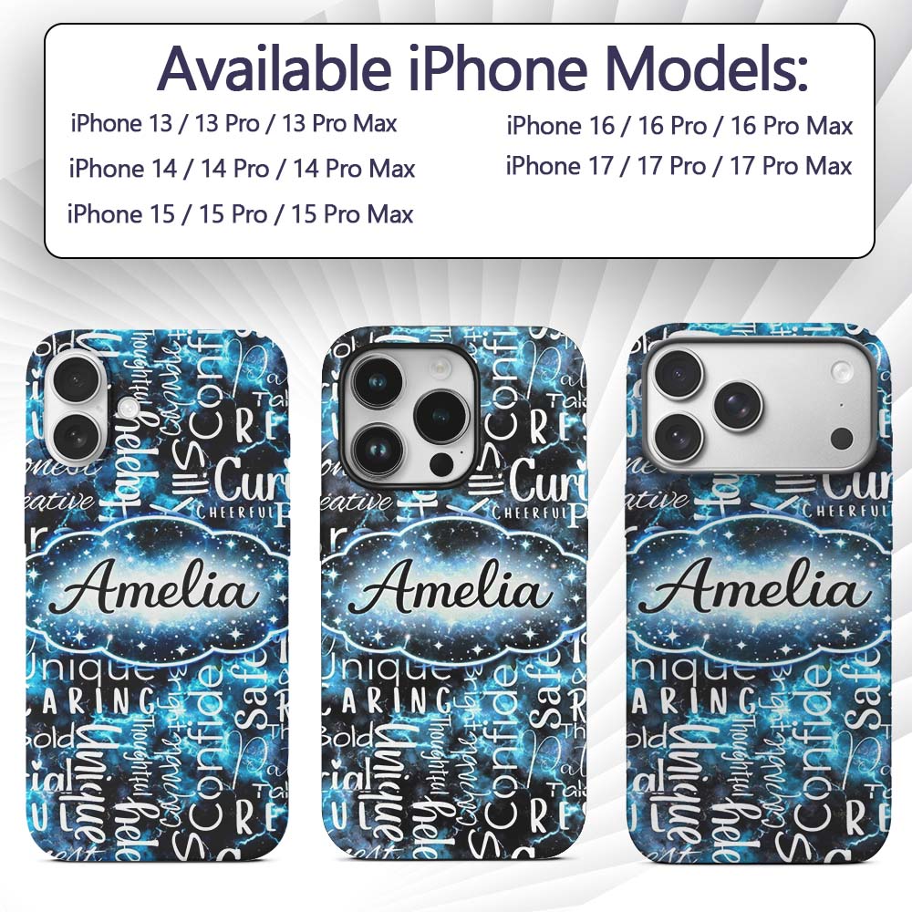 Splatter Paint Typography Multicolour Black Motivational Custom Name Protective Phone Case Mobile Cover Durable Smartphone Shock Resistant