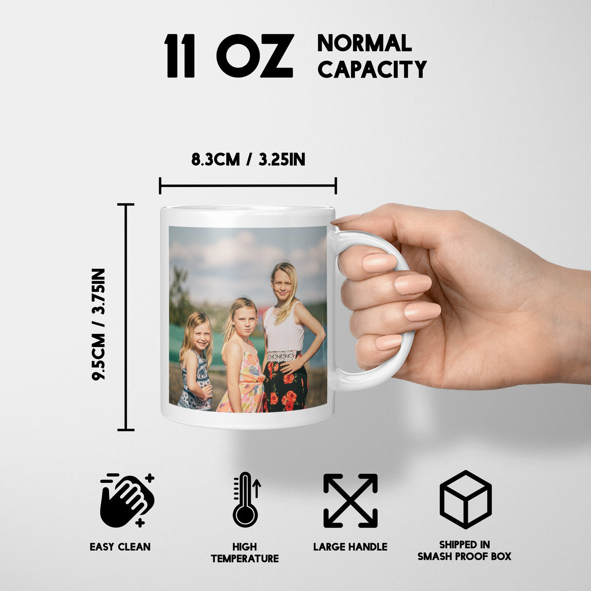 Personalised Upload Your Own Photos Custom Text Coffee Cup Tea Mug Gift Him Her