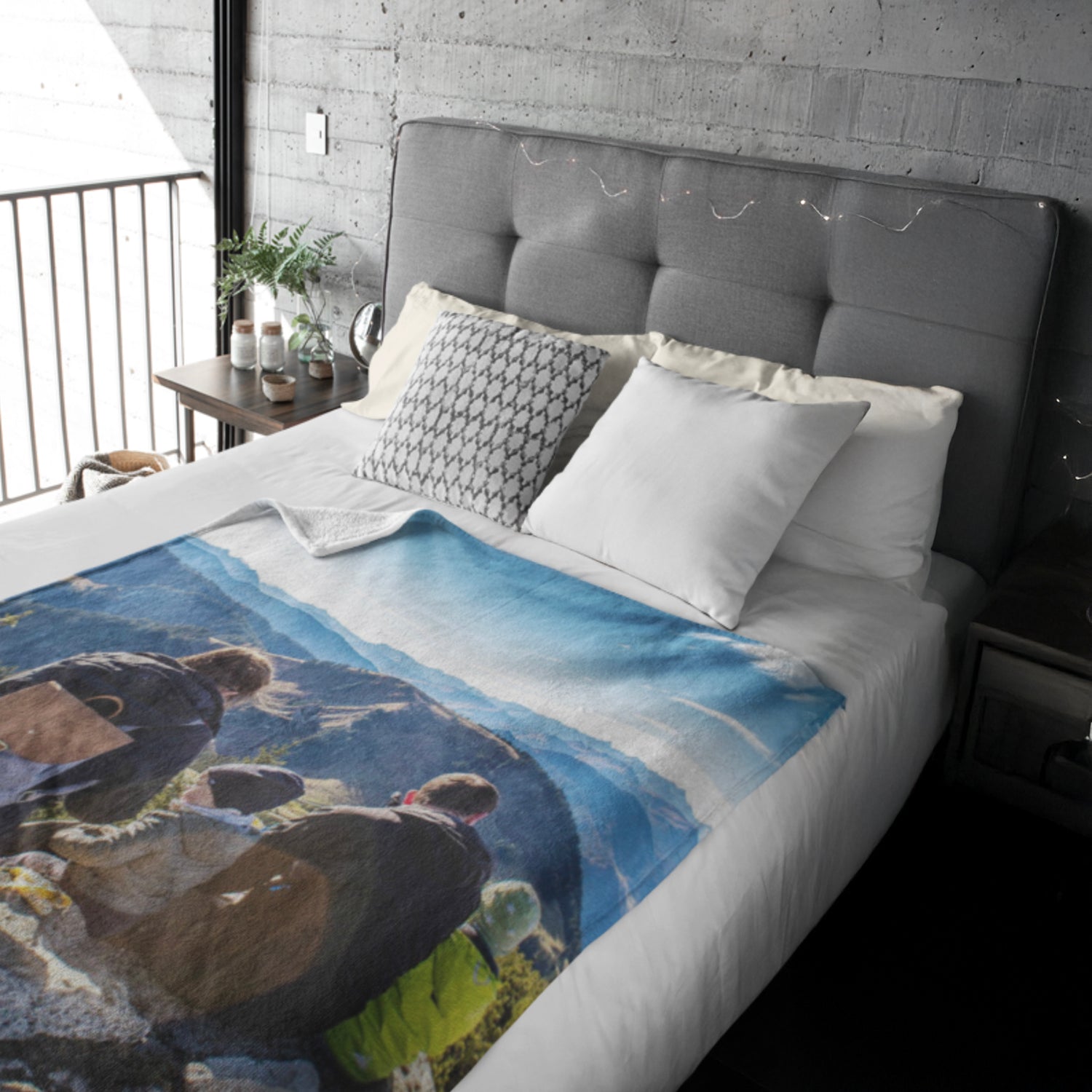 Upload Your Own 1 Photo Custom Made Text Soft Warm Fleece Mink Blanket