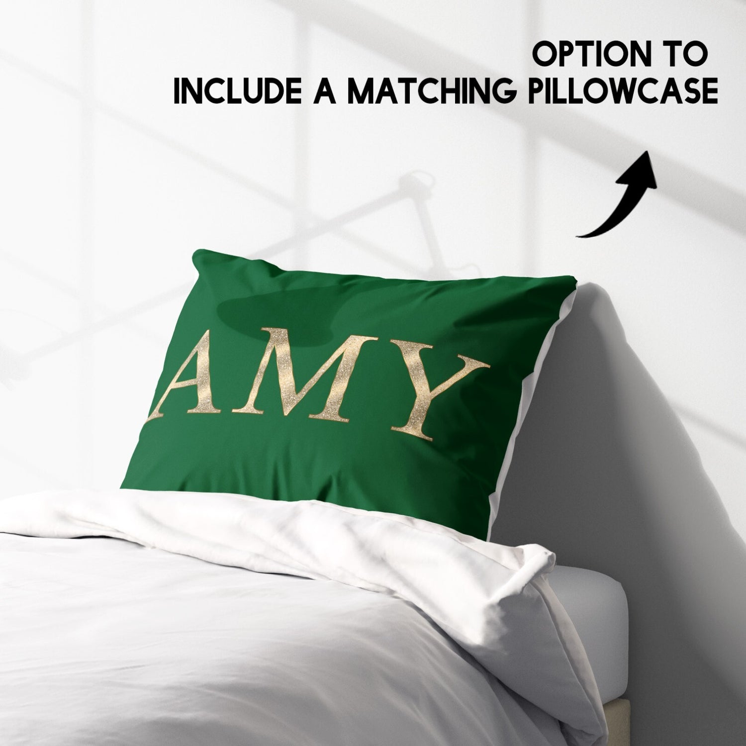 Personalised Any Name Vector Gold Font Soft Single Size Novelty Bed Duvet Cover
