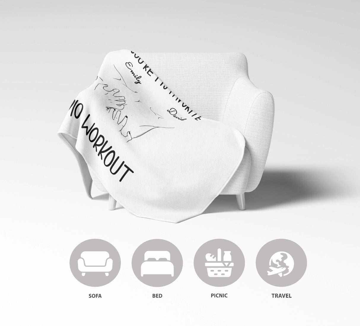 Favourite Cardio Naughty Rude Valentines Anniversary Fleece Mink Blanket Gift