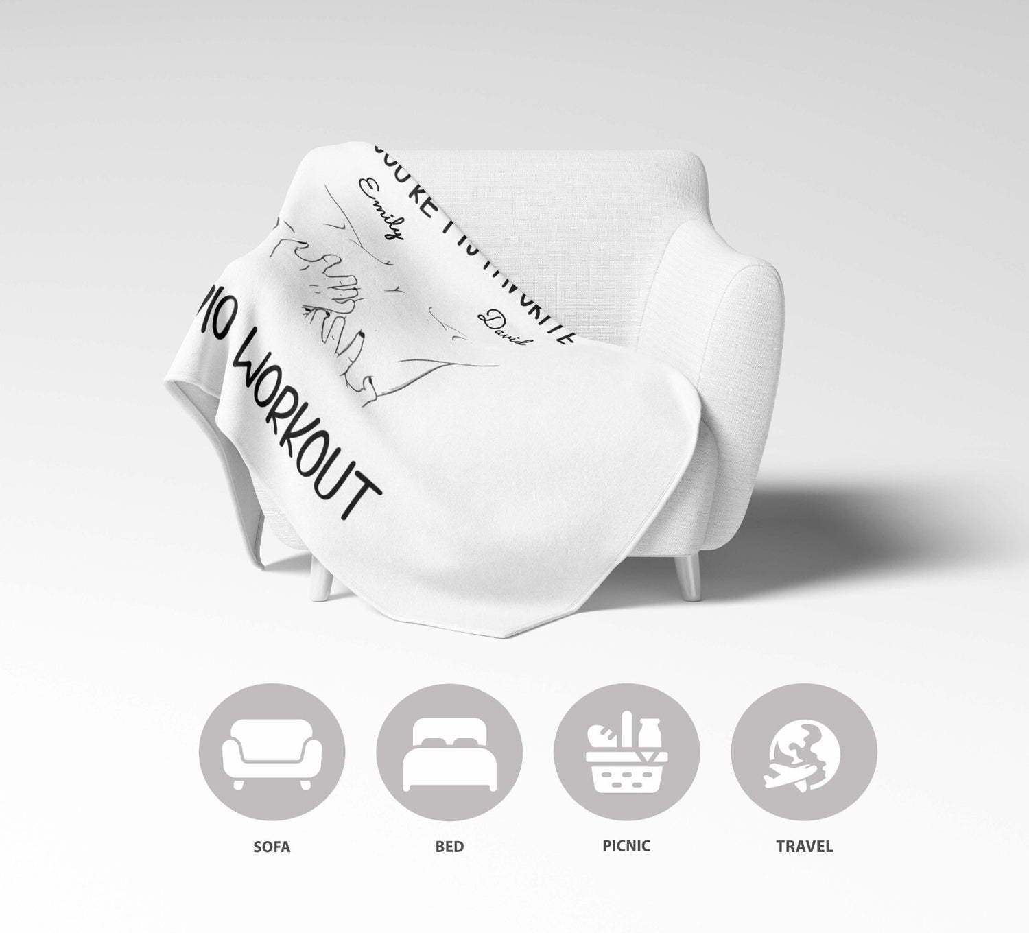 Favourite Cardio Naughty Rude Valentines Anniversary Fleece Mink Blanket Gift