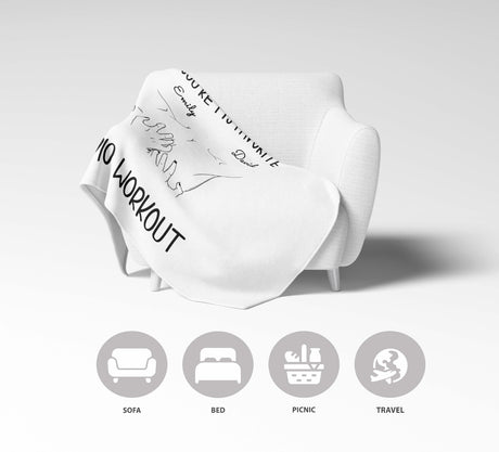 Favourite Cardio Naughty Rude Valentines Anniversary Fleece Mink Blanket Gift