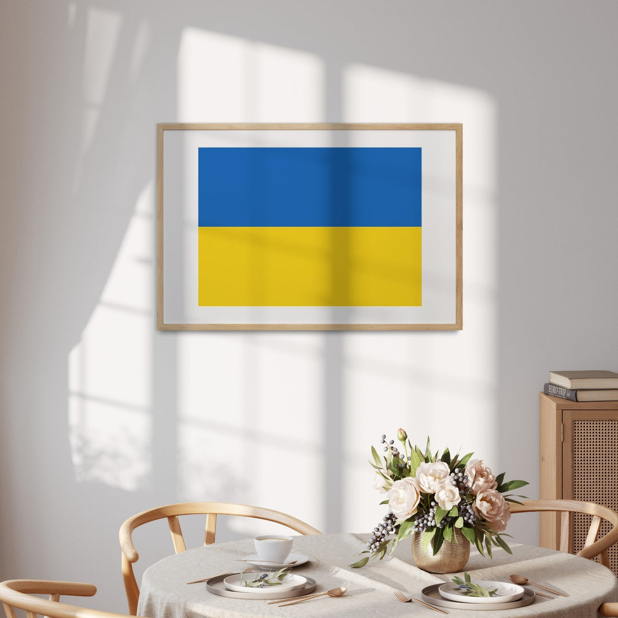 Ukraine Flag Patriotic Custom Wall Art Poster Picture Print Decor Gift Size Home