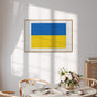 Ukraine Flag Patriotic Custom Wall Art Poster Picture Print Decor Gift Size Home