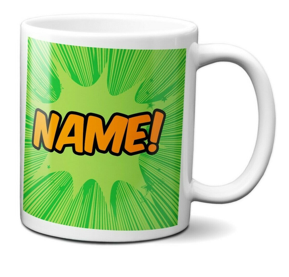 Personalised Comic Style Superhero Children Coffee Tea Mug Gift 11oz Ceramic