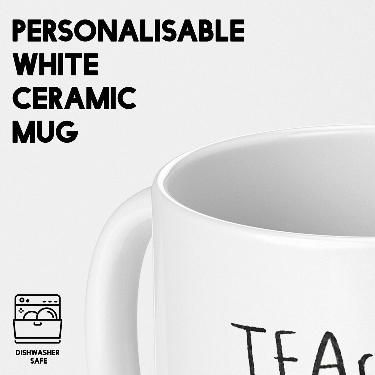 Personalised Text Teariffic Novelty Printed Coffee Tea Mug Coaster Gift Him Her