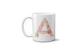 Personalised Alphabet Floral Name Initial Letter Coffee Mug Gift 11oz Ceramic