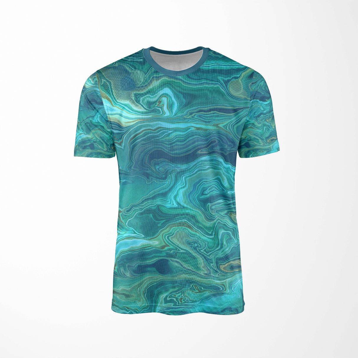 Liquid Marble Design Custom All-Over Printed T-Shirt Choose Colour Unisex Tee