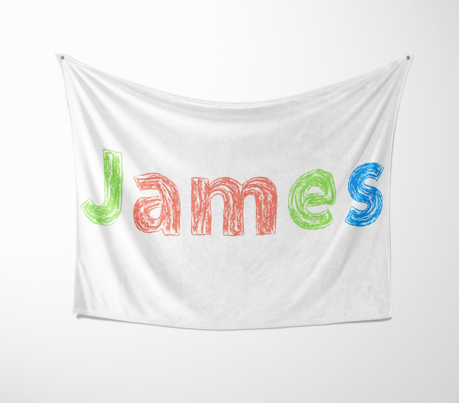 Personalised Name Colourful Retro Novelty Soft Fleece Mink Blanket Gift Decor