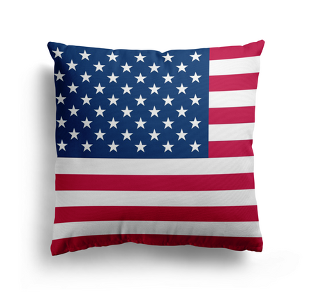 USA Flag America Design Filled Square Cushion - Decorative Throw Gift Any Size