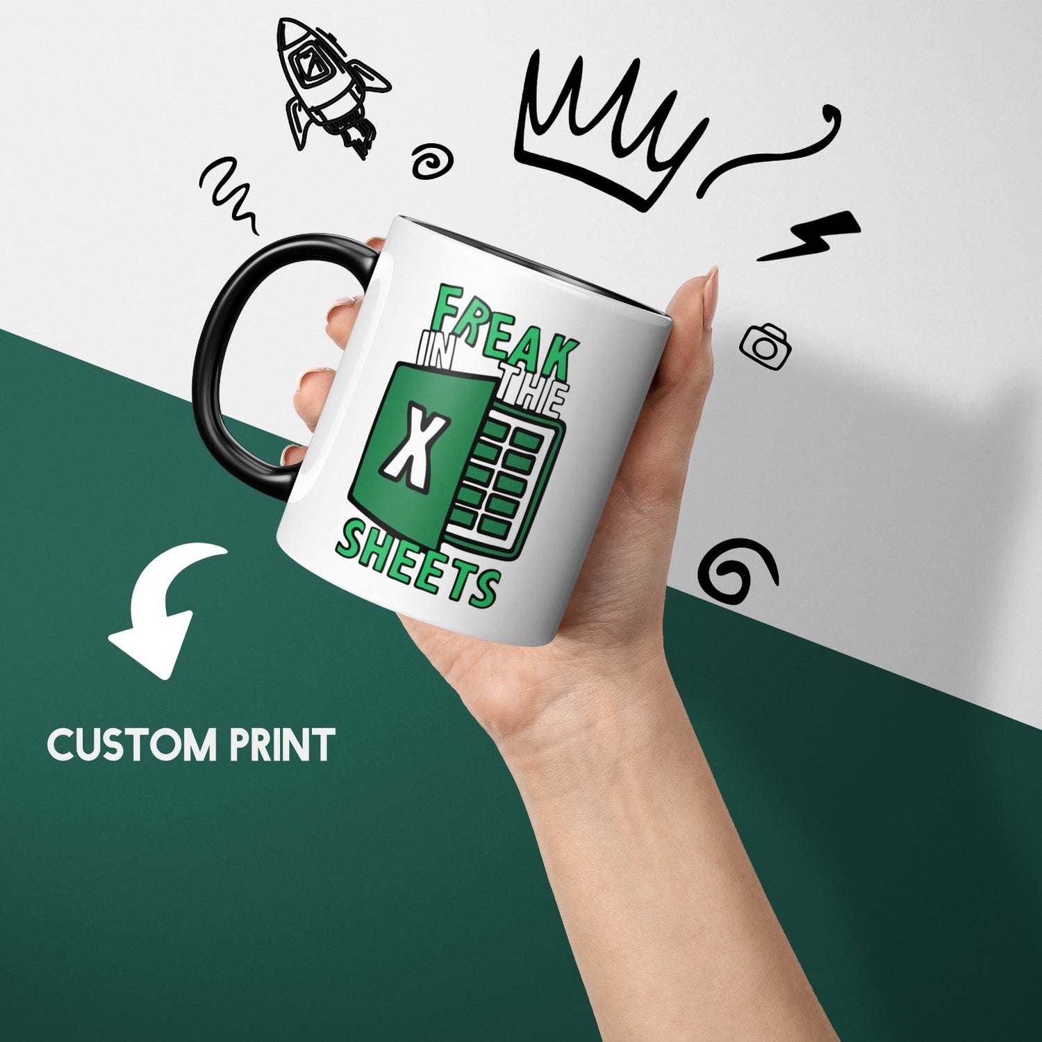 Freak In The Sheet Heat Sensitive Magic Colour Changing Mug Novelty Drink Cup