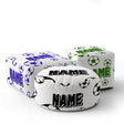 Personalised Custom Name Colour Footballers Ottoman Filled Pouffe Washable Cover