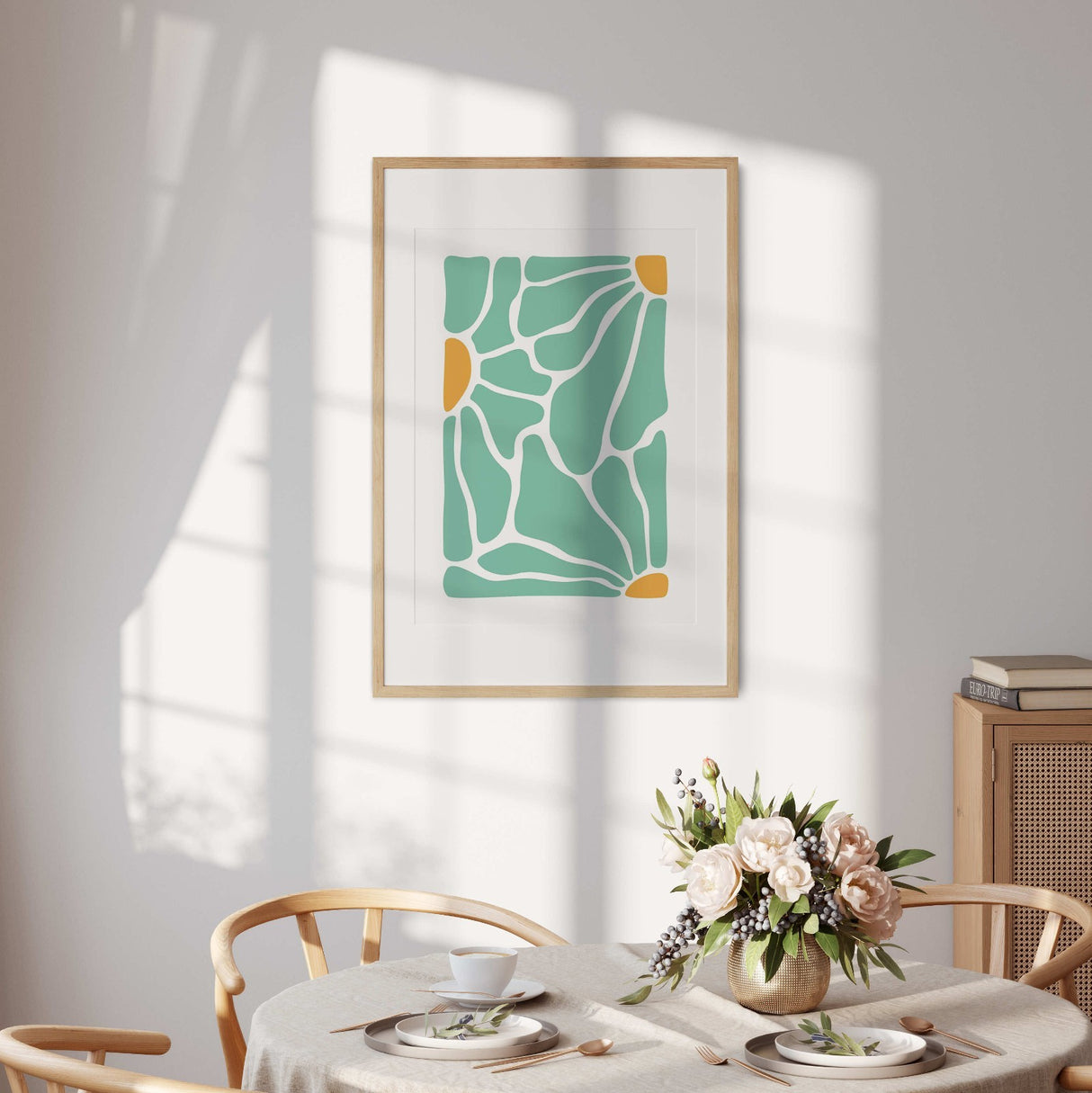 Abstract Floral Design Custom Colour Wall Art Poster Picture Print Decor Gift