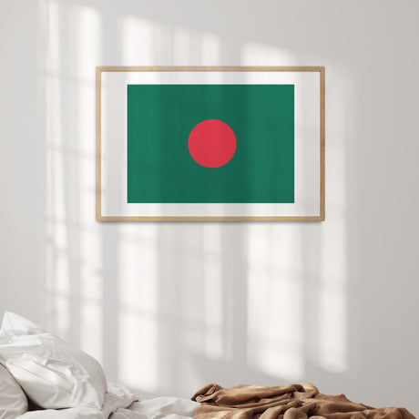 Bangladesh Flag Design Custom Wall Art Poster Picture Print Decor Patriotic Gift