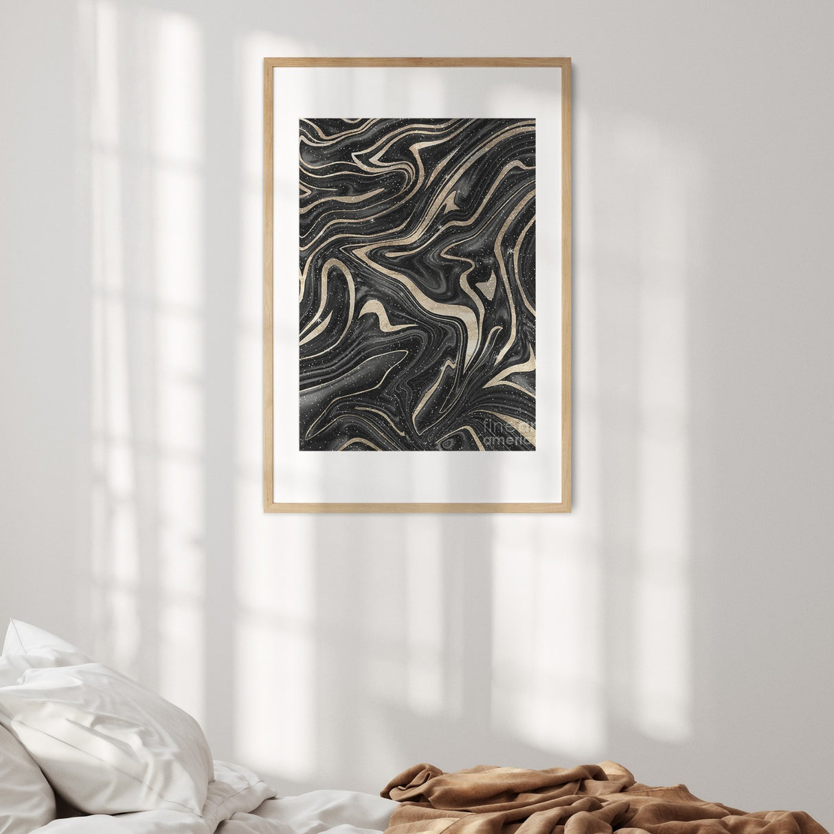 Personalised Liquid Marble Wall Art Custom Colour Poster Print and Home Decor