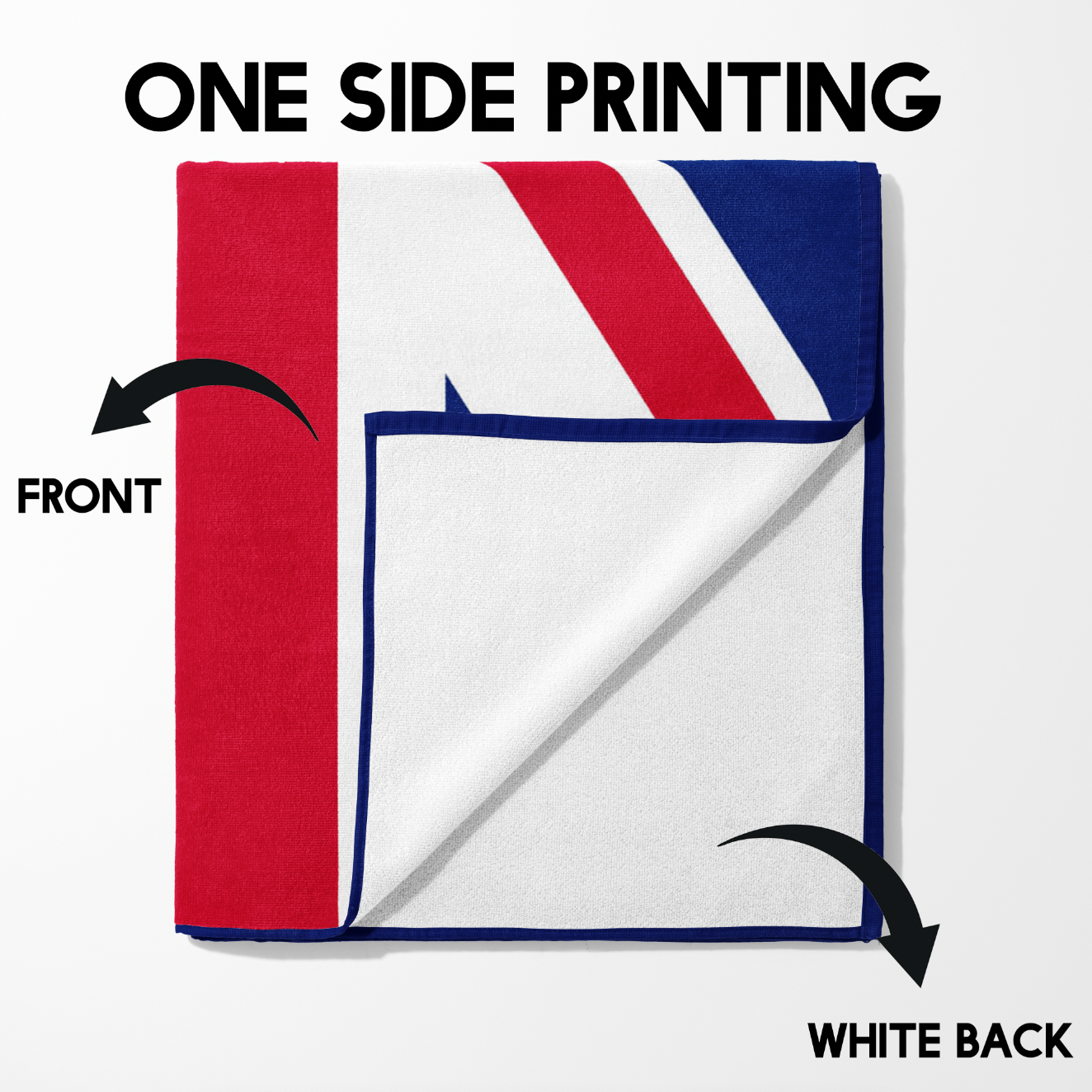 GB Flag Union Jack Flag Custom Made Soft Highly Absorbent Beach Bath Sheet Towel