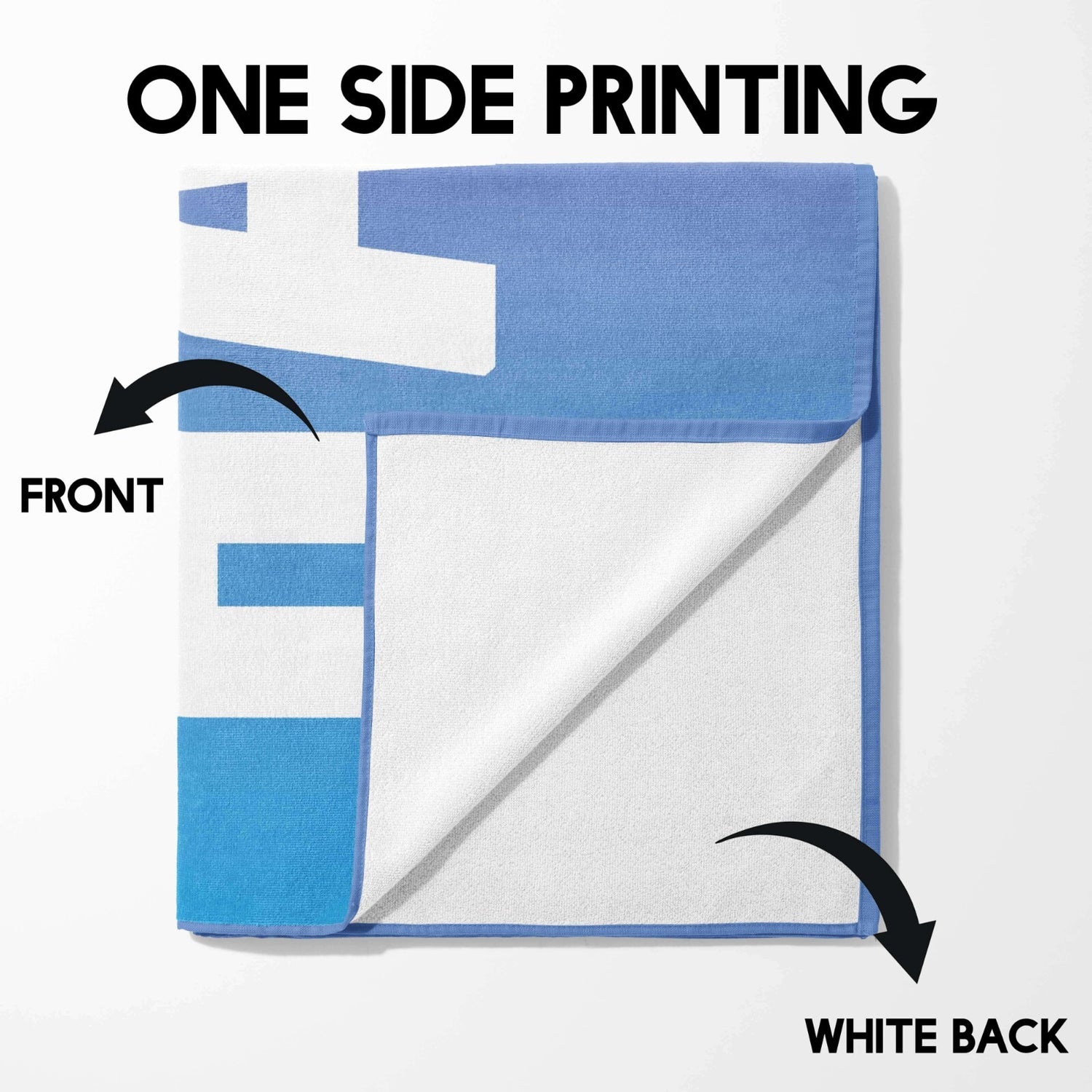 Personalised Name Gradient Two Tone Coloured Absorbent Beach Bath Sheet Towel