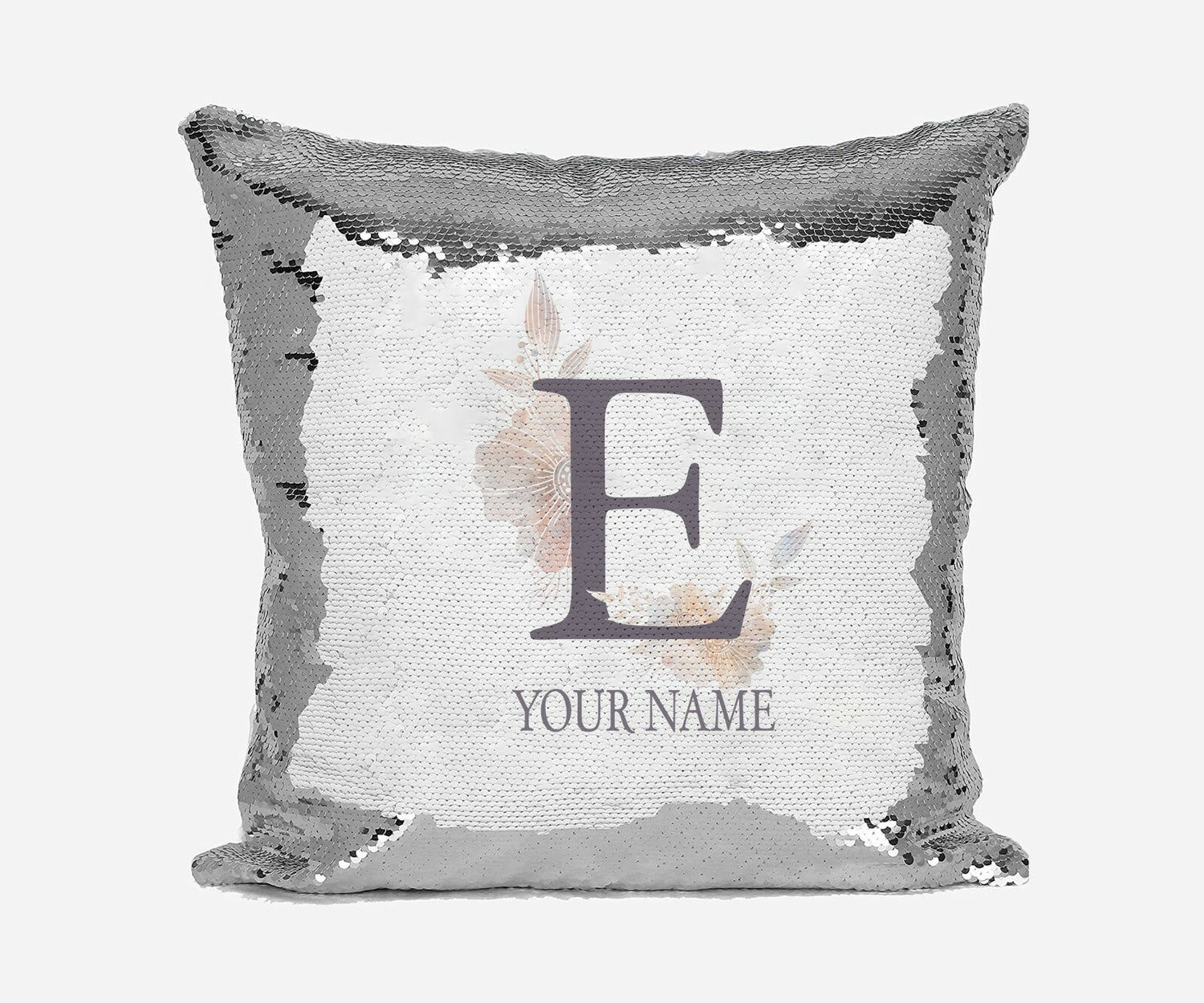Personalised Misty Dusty Pastel Alphabet Sequin Magic Cushion Cover+Pillow Kids