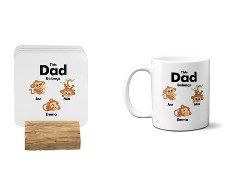 Personalised Mug Gift Dad Father Day Christmas Birthday New Born Monkey 11oz Mug