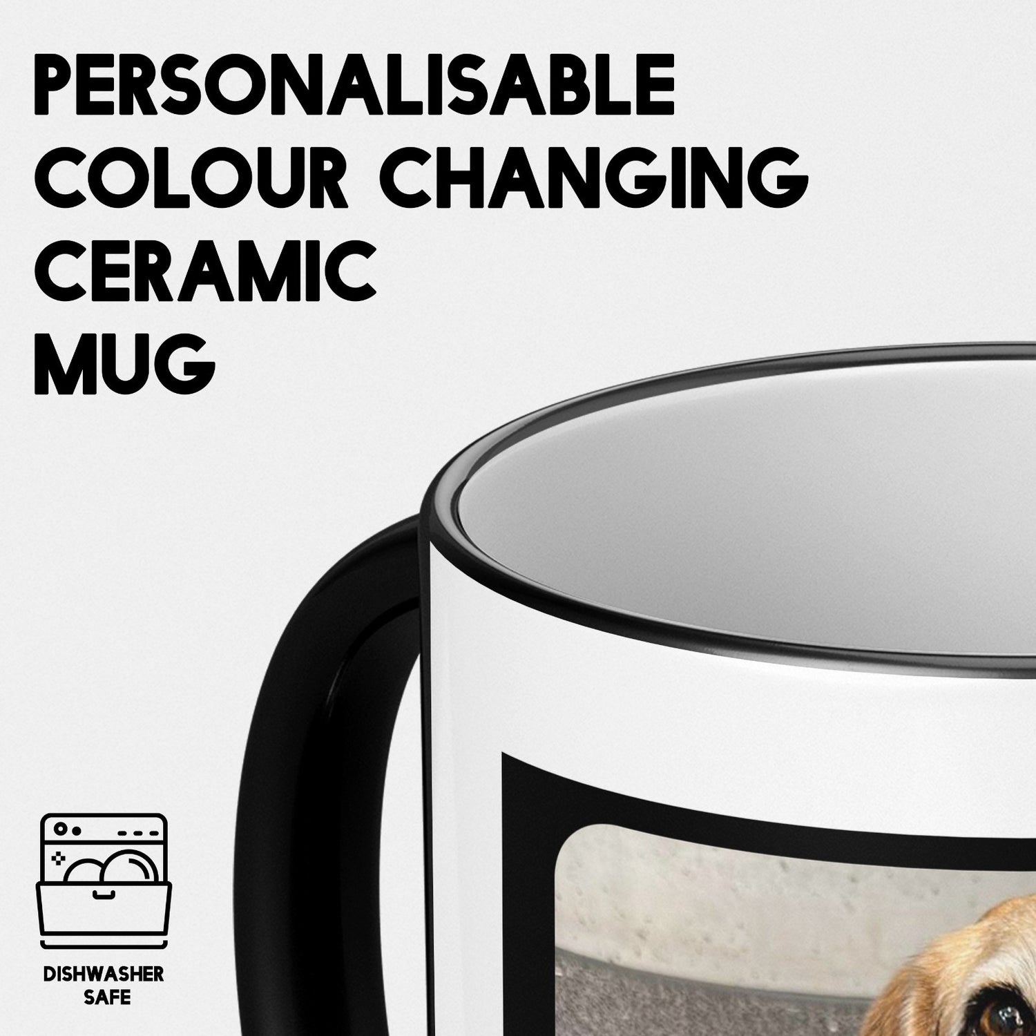 Personalised Music Player Heat Sensitive Colour Changing Mug Novelty Gift Cup