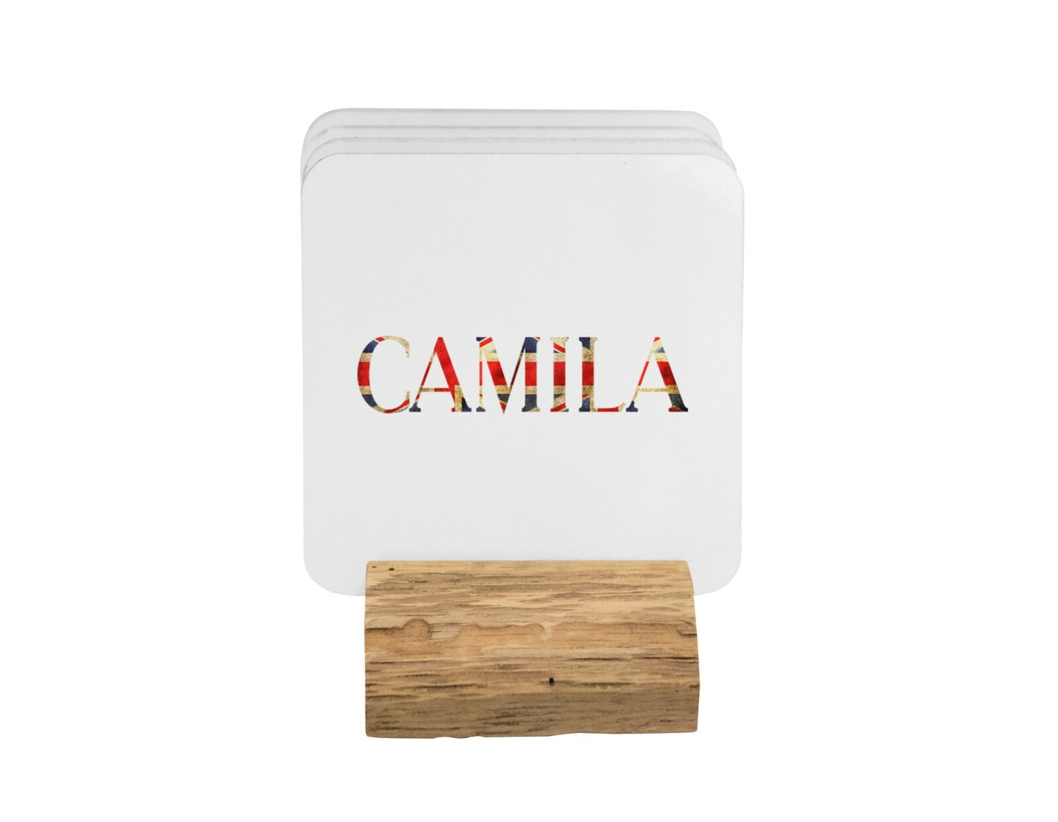 Union Jack Great Britain Personalised Name 11oz Mug And Coaster Set Option