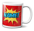 Personalised Comic Style Superhero Children Coffee Tea Mug Gift 11oz Ceramic