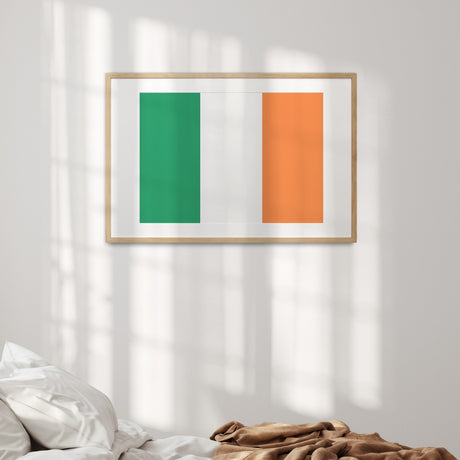 Irish Flag Ireland Design Custom Wall Art Poster - Picture Print & Gift Decor