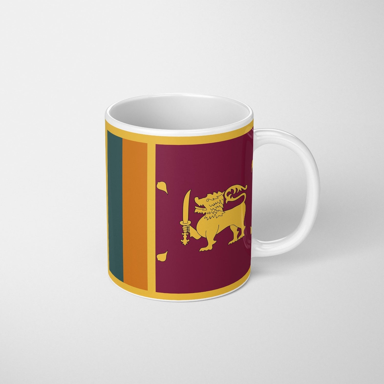 Sri Lanka Flag Design Coffee Tea Mug Cup Set Coaster Gift Him Her Custom Made
