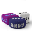 Personalised 3D Bubble Any Name Kids Font Ottoman Filled Pouffe Washable Cover