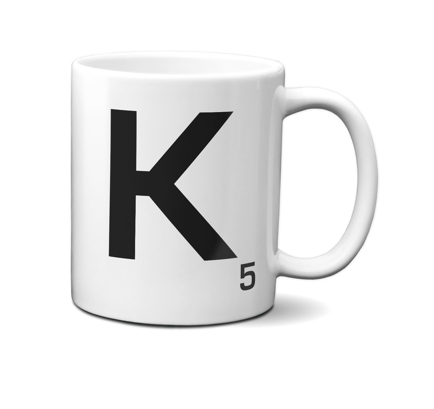 Scrabble Inspired Letter Mug Personalised Gift AZ Letters Gift 11oz Ceramic