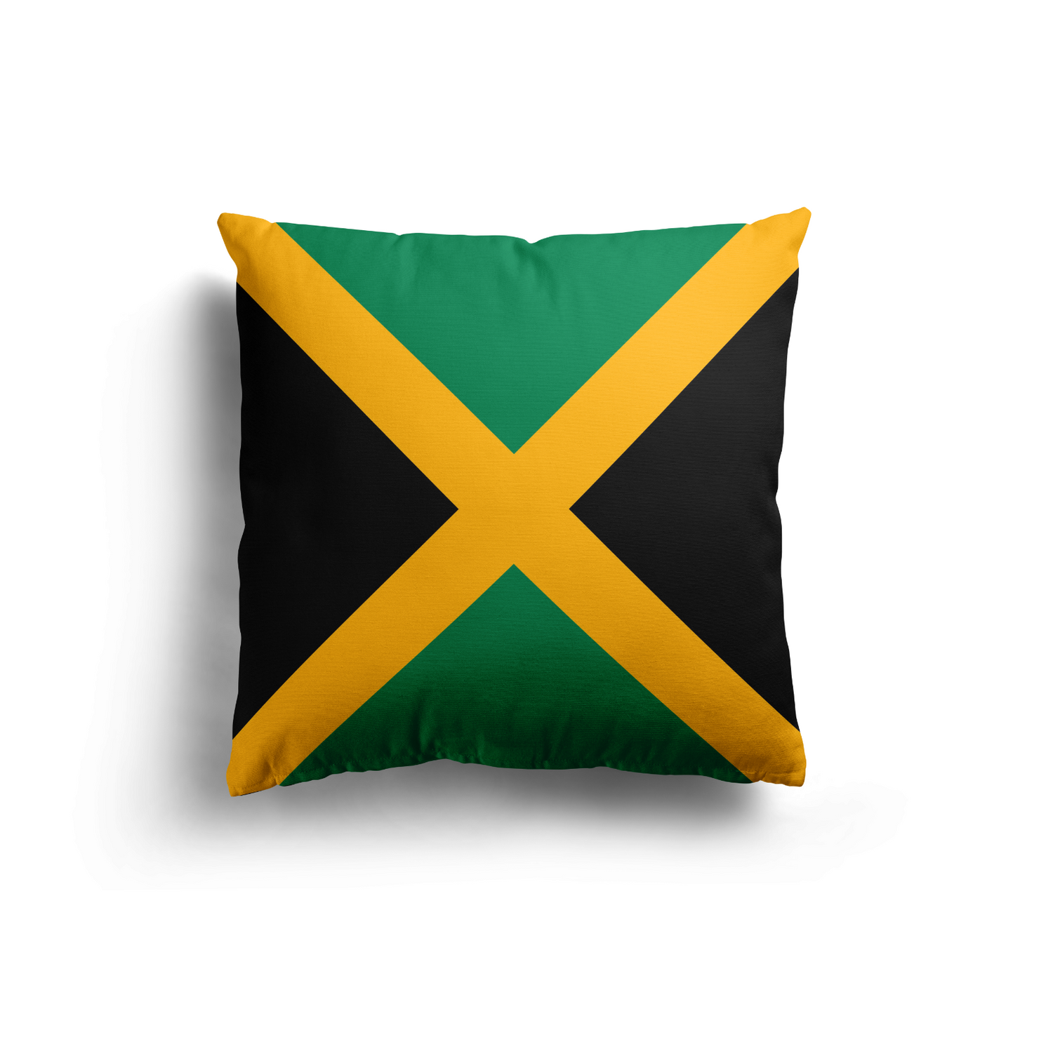 Jamaican Flag Jamaica Size Cozy Soft Square Filled Cushion Decorative Throw Gift