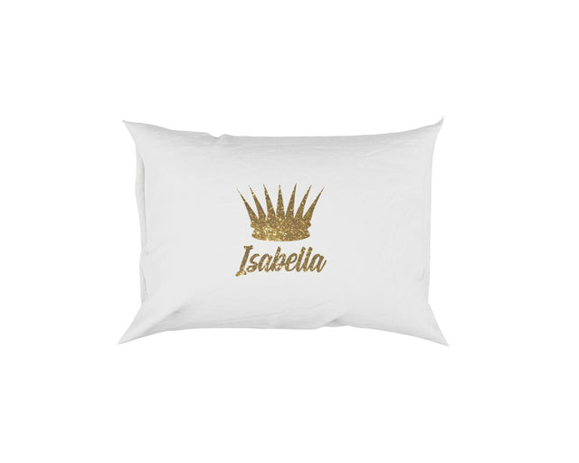 Personalised Name Princess Crown Soft Pillowcase Pillow Case Cover