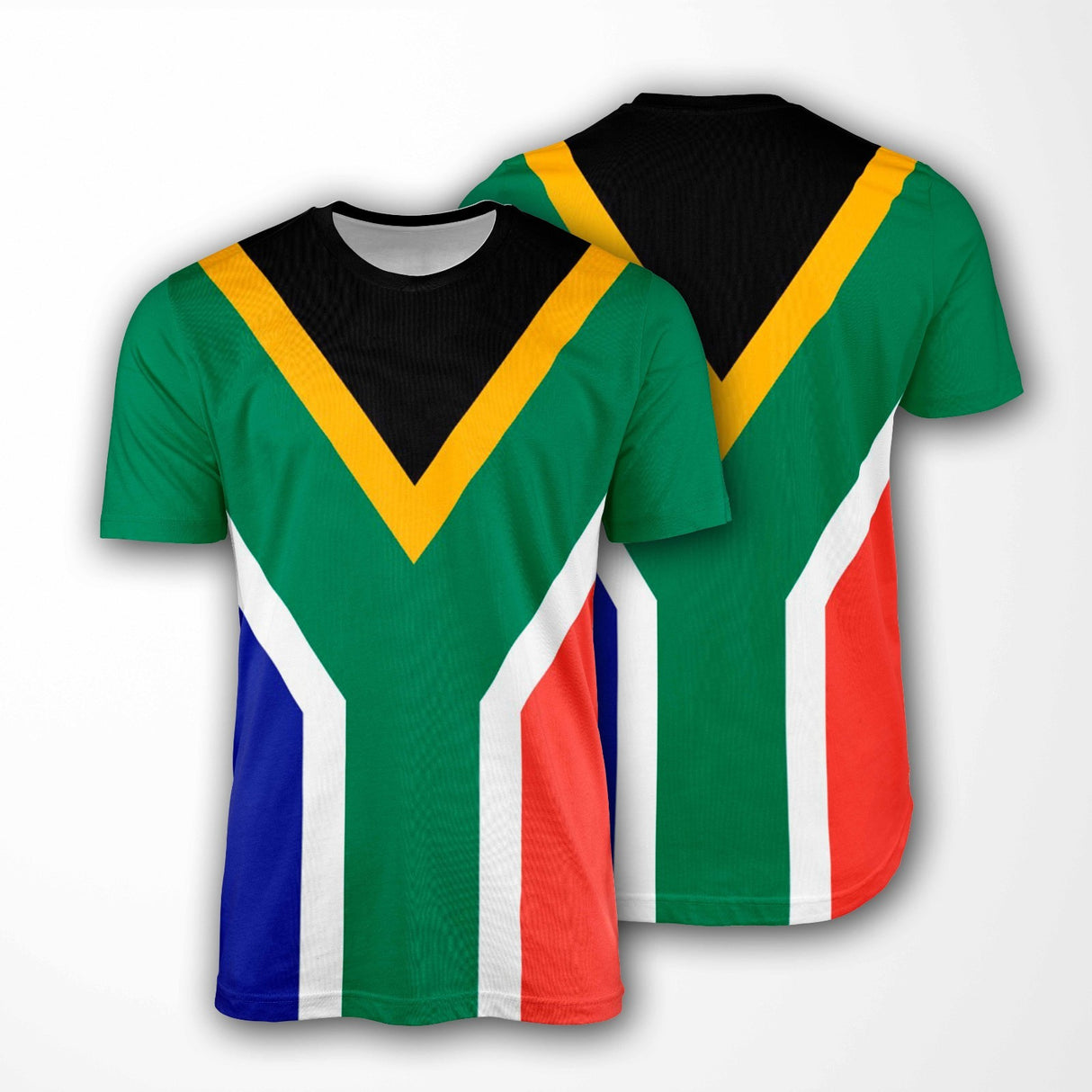 South Africa Flag Custom All-Over Printed Unisex T-Shirt Top Gift Patriotic Tee