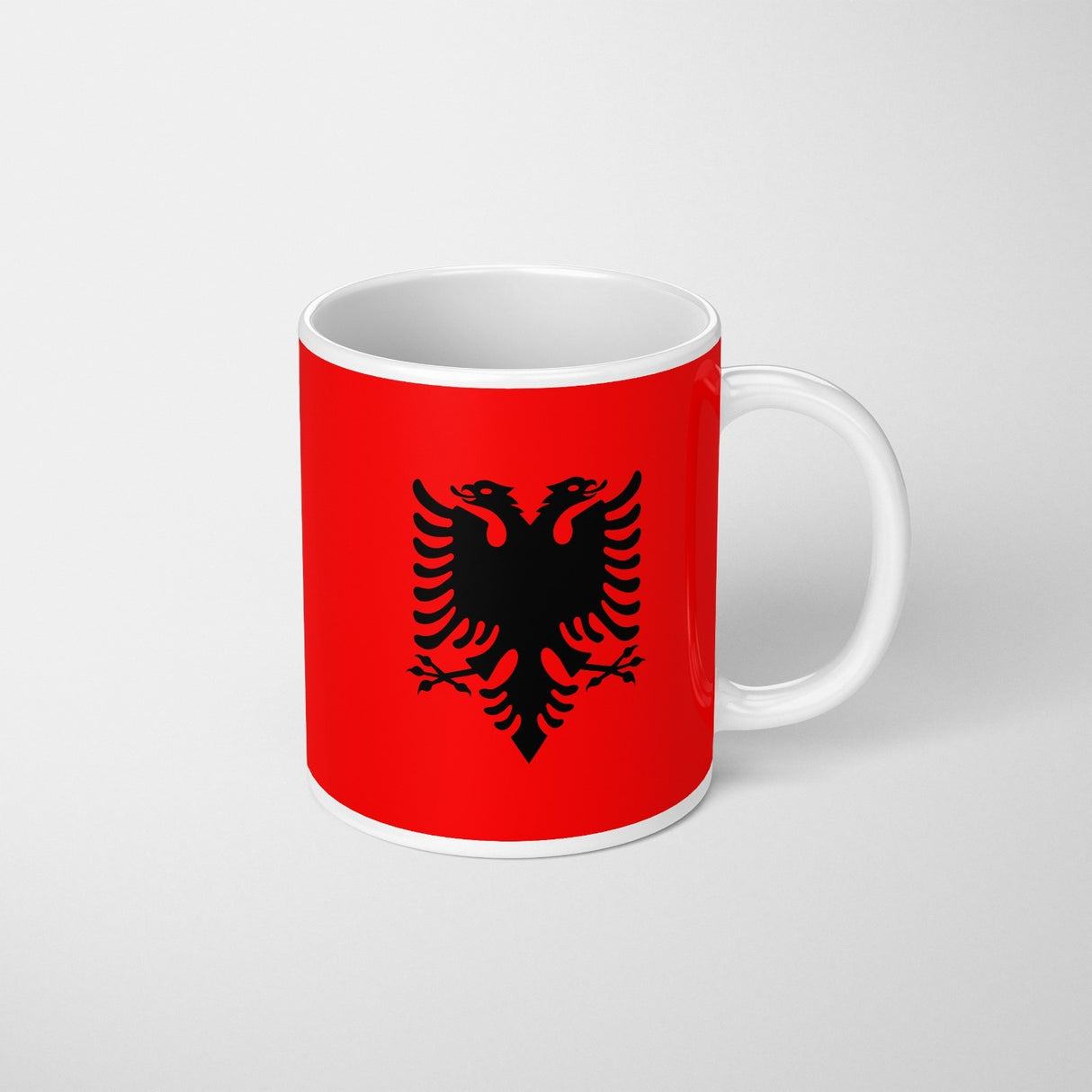 Albania Flag Patriotic Coffee Tea Mug Cup Set Coaster Home Gift Him Her Custom