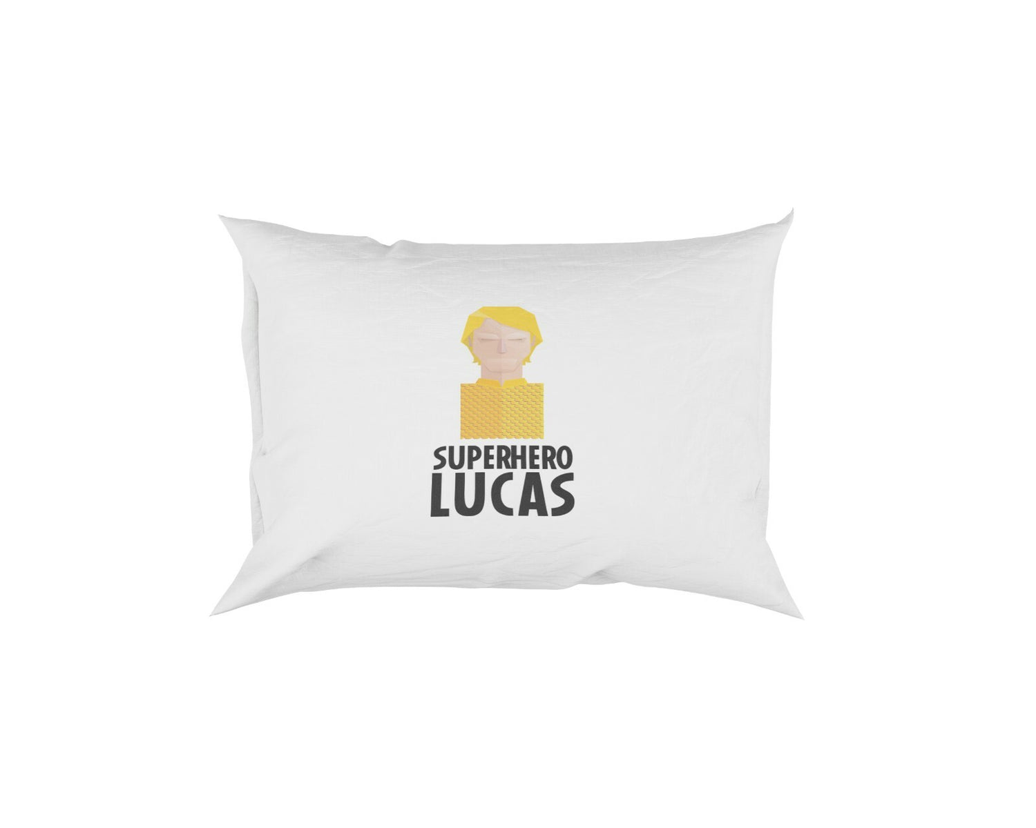 Superhero Personalised Name Kids Boys Soft Pillowcase Pillow Cover Gift Bedroom