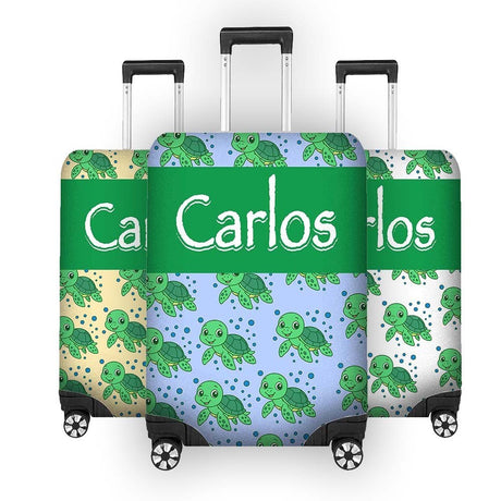 Baby Turtle Name Cute Animal Custom Luggage Cover Personalise Suitcase Protector