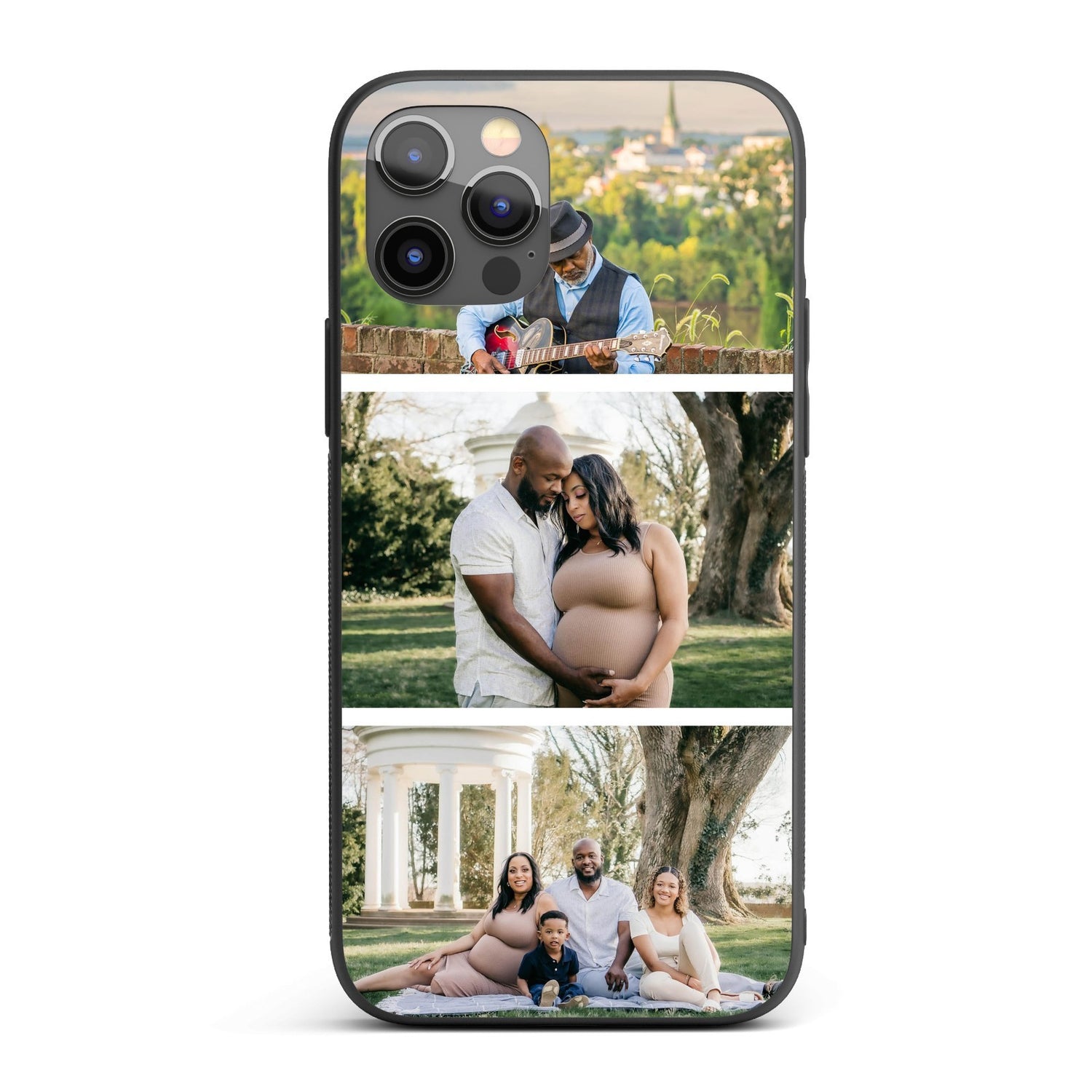 Upload Your Own Photo Design Personalised Printed iPhone Black Case Custom Made